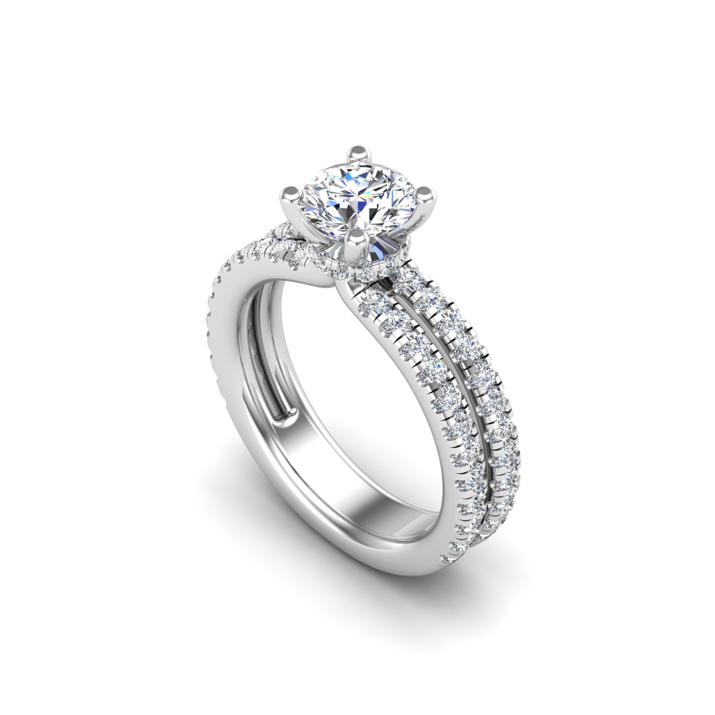 Cassidy Hidden halo Engagement Ring
